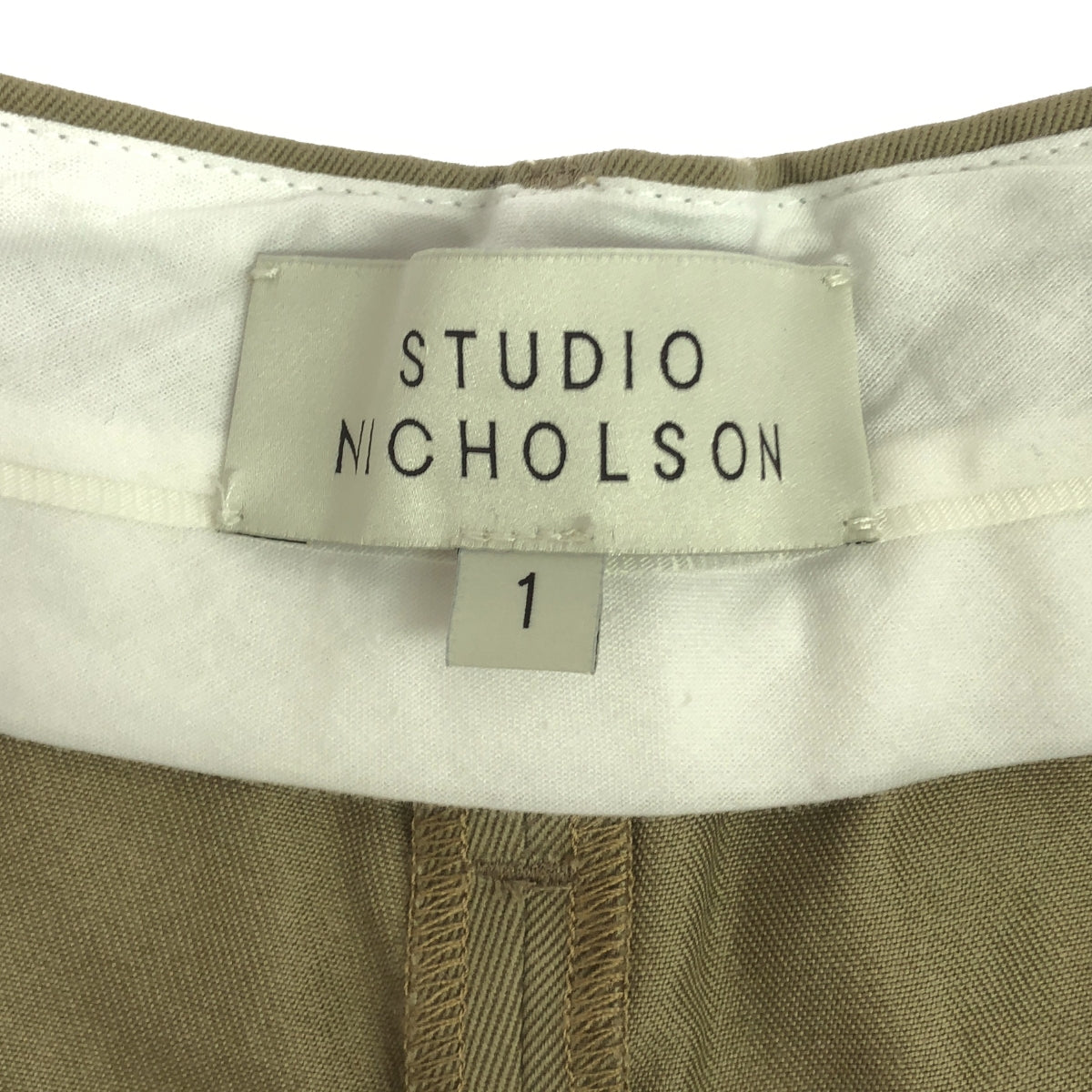 Studio Nicholson / Studio Nicholson | LIDNER / 2-tuck wide tapered pants | 1 | khaki | Women's