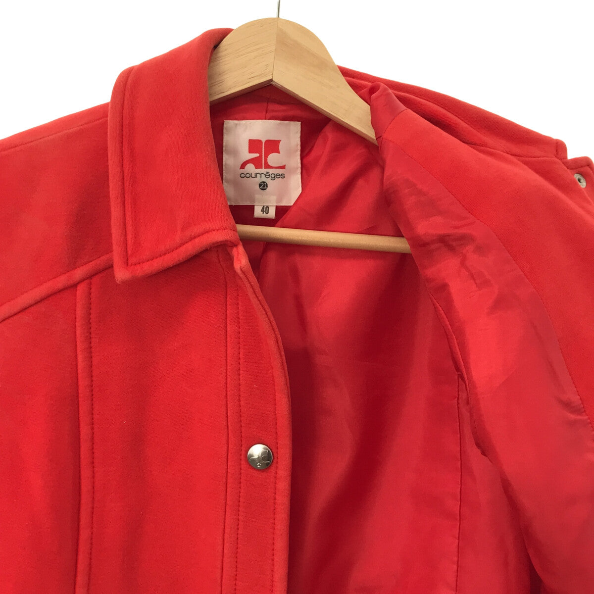 COURREGES / Courreges | Cotton jacket | 40 | Red | Women's