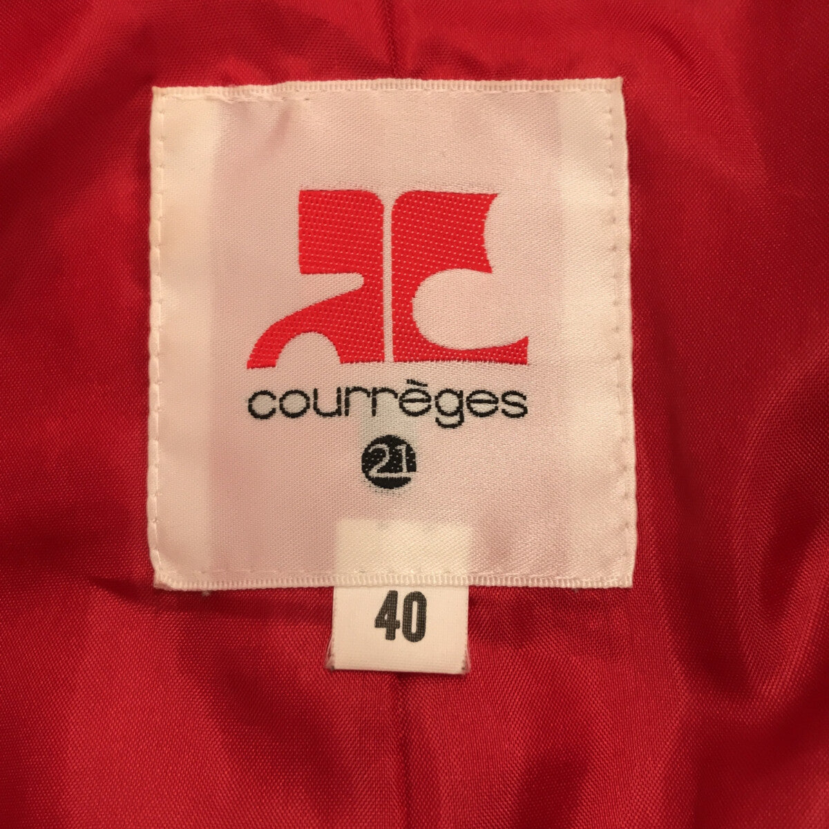 COURREGES / Courreges | Cotton jacket | 40 | Red | Women's