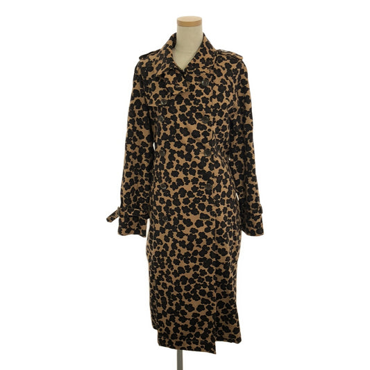 MUVEIL | Leopard Trench Coat | 38 | Brown/Black | Women's