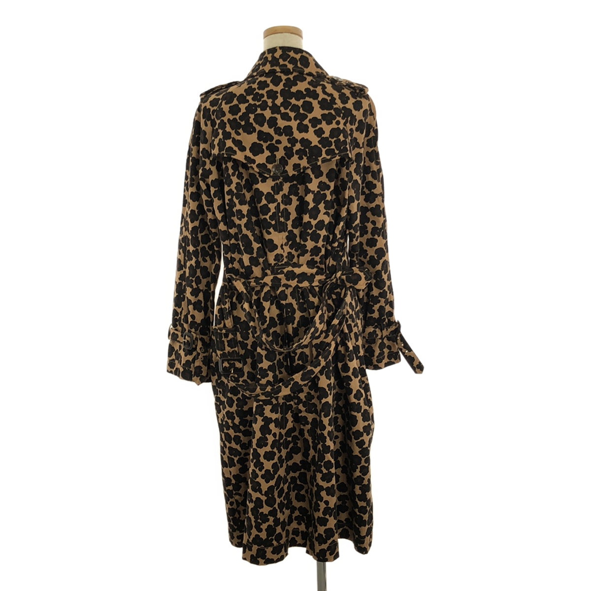 MUVEIL | Leopard Trench Coat | 38 | Brown/Black | Women's