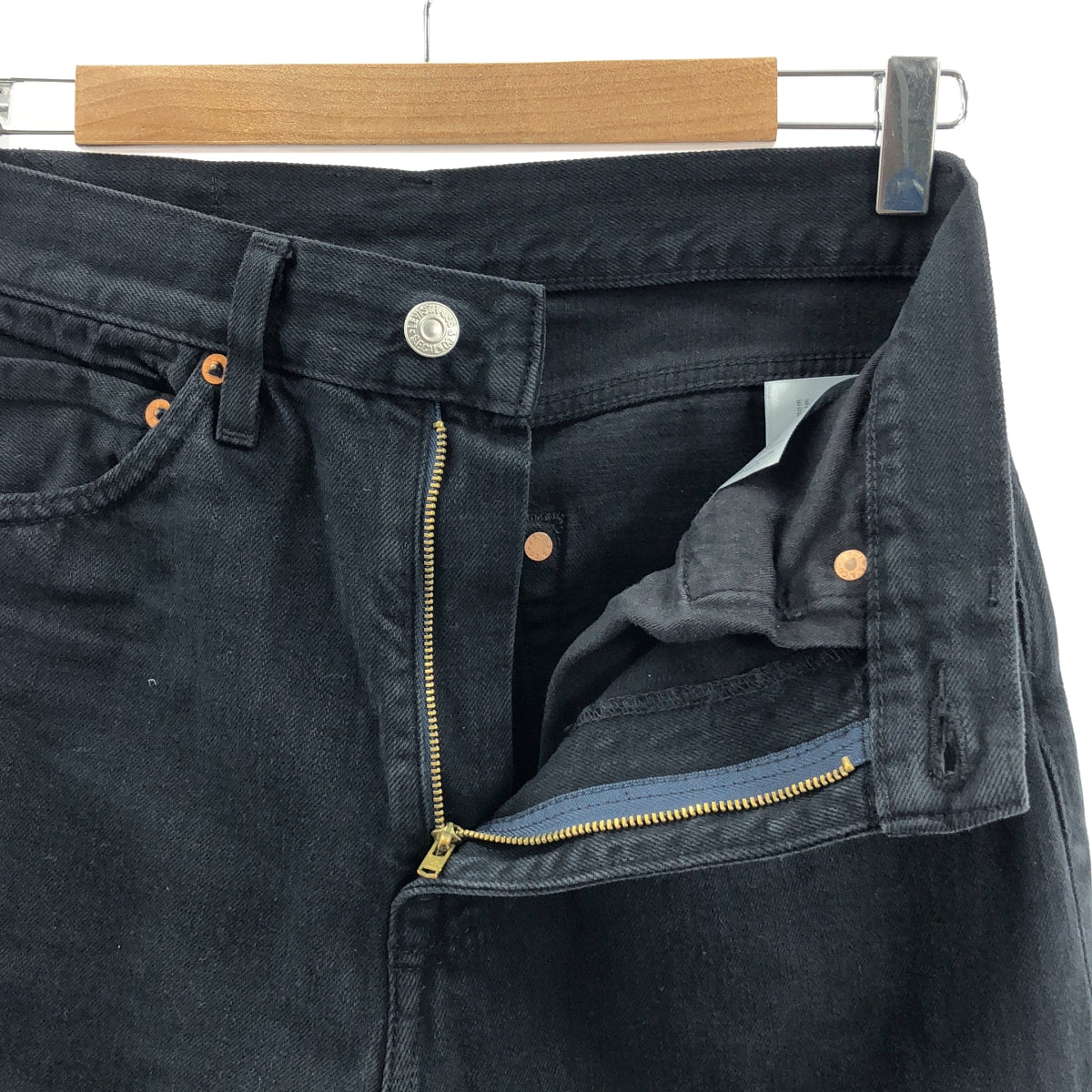 LEVI'S VINTAGE CLOTHING LVC / リーバイスヴィンテージクロージング | 1950s 701 JEANS セルビッジ ブラック モンロー デニムパンツ | W27 | ブラック | レディース