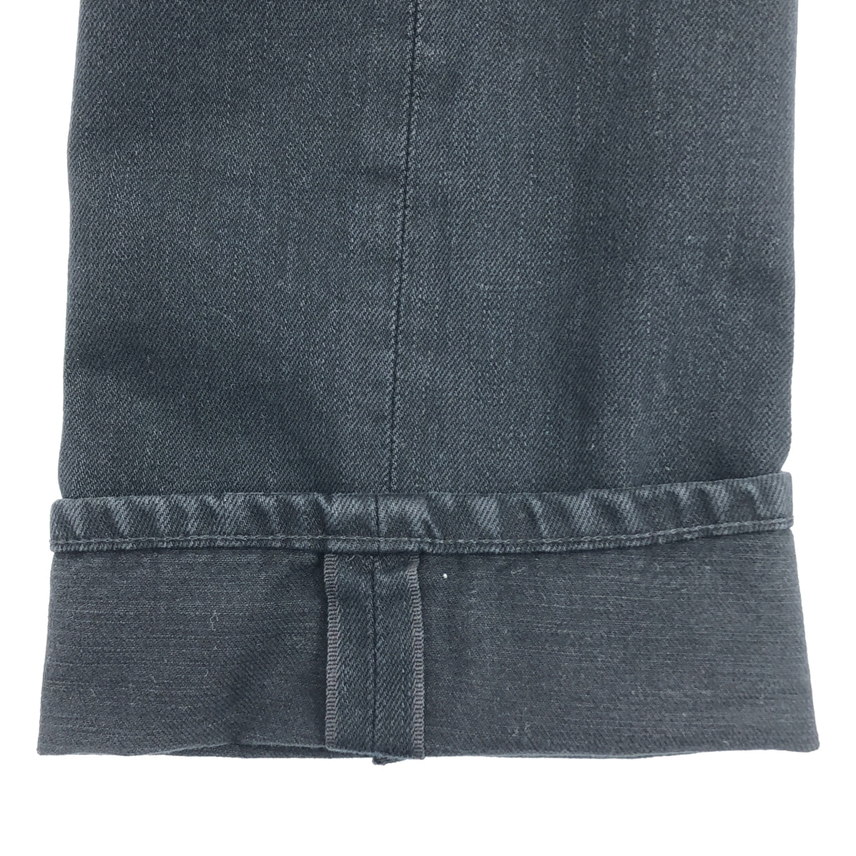 LEVI'S VINTAGE CLOTHING LVC / 리바이스 빈티지 클로징 | 1950s 701 JEANS 세르비지 블랙 먼로 데님 팬츠 | W27 | 블랙 | 여성