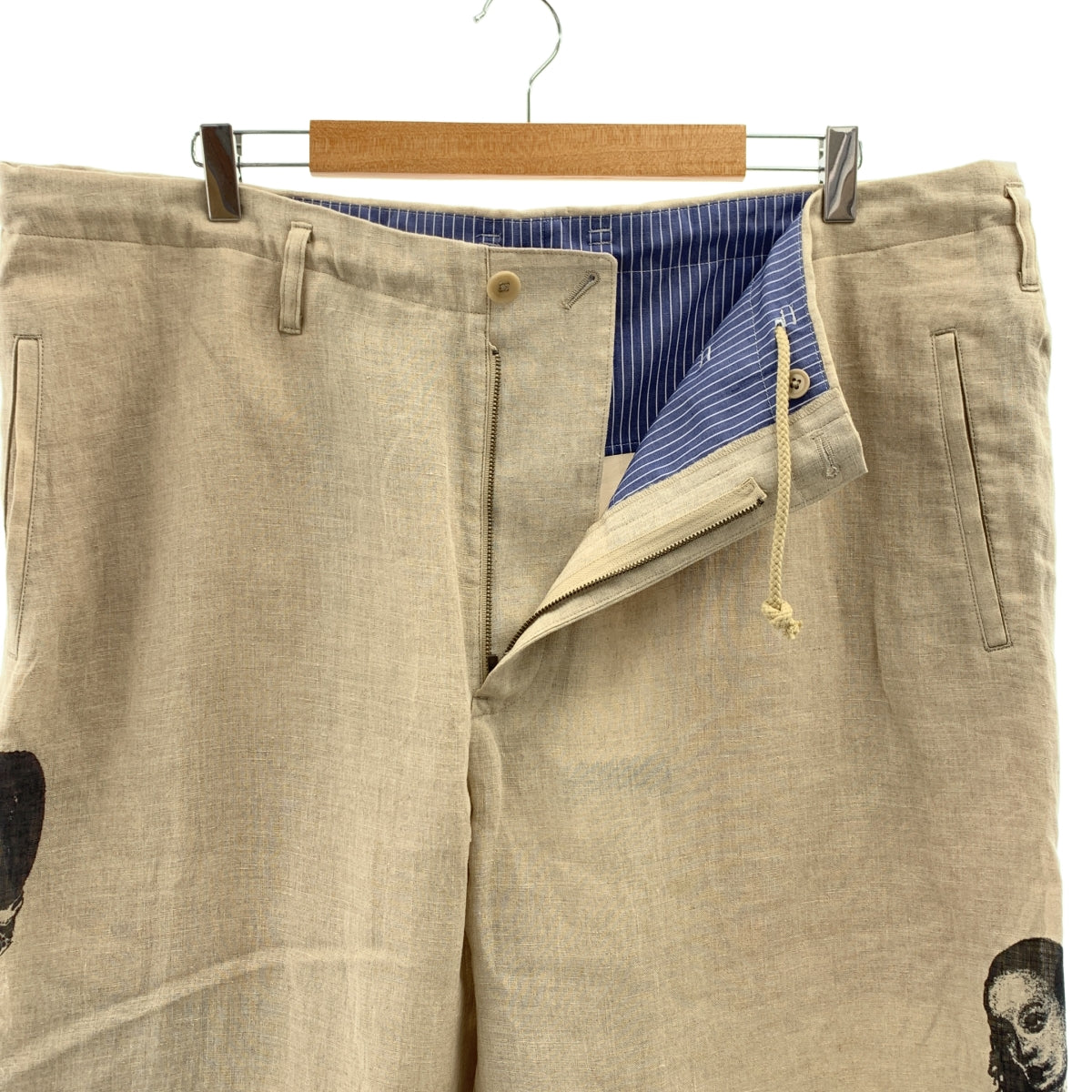 YOHJI YAMAMOTO POUR HOMME / ヨウジヤマモトプールオム | 2024SS | Look7 U-LADY PRINT PANTS / ドローストリング ワイド パンツ | 2 | メンズ