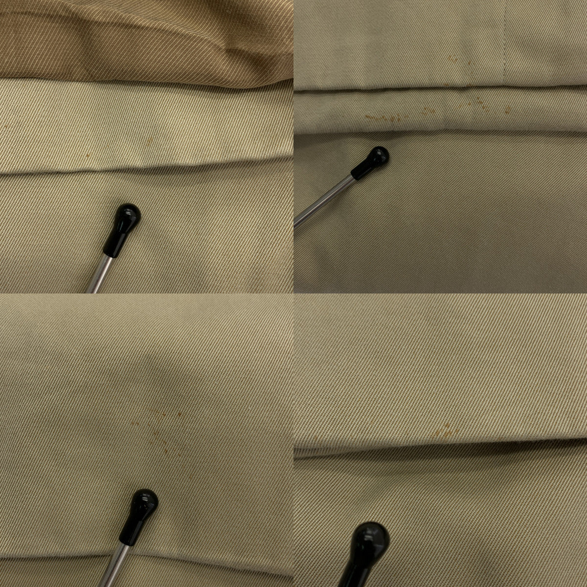 COMOLI | 2019秋冬 | 棉質華達呢繫帶扣大衣 | 2 | 米色 | 男款