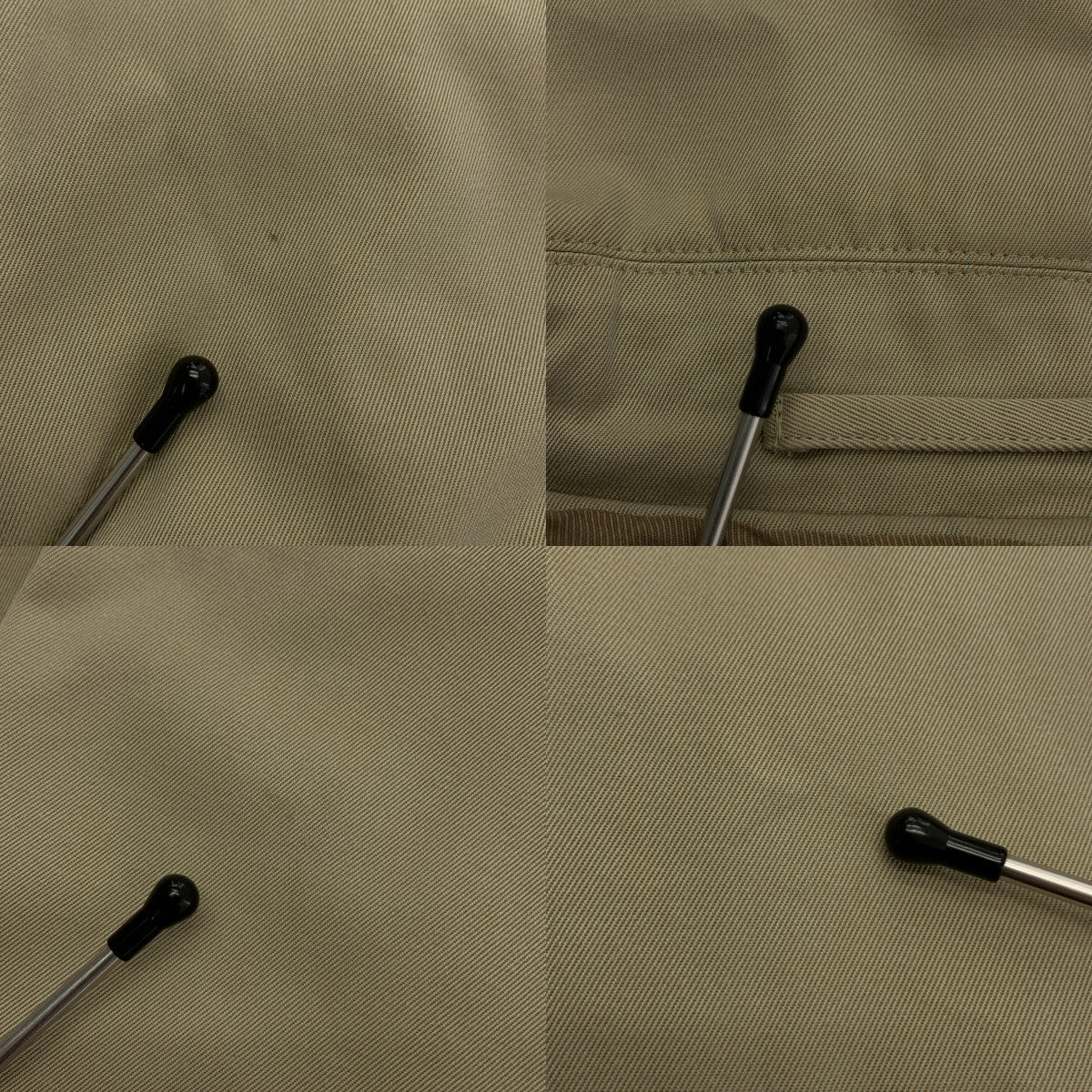 COMOLI | 2019秋冬 | 棉質華達呢繫帶扣大衣 | 2 | 米色 | 男款