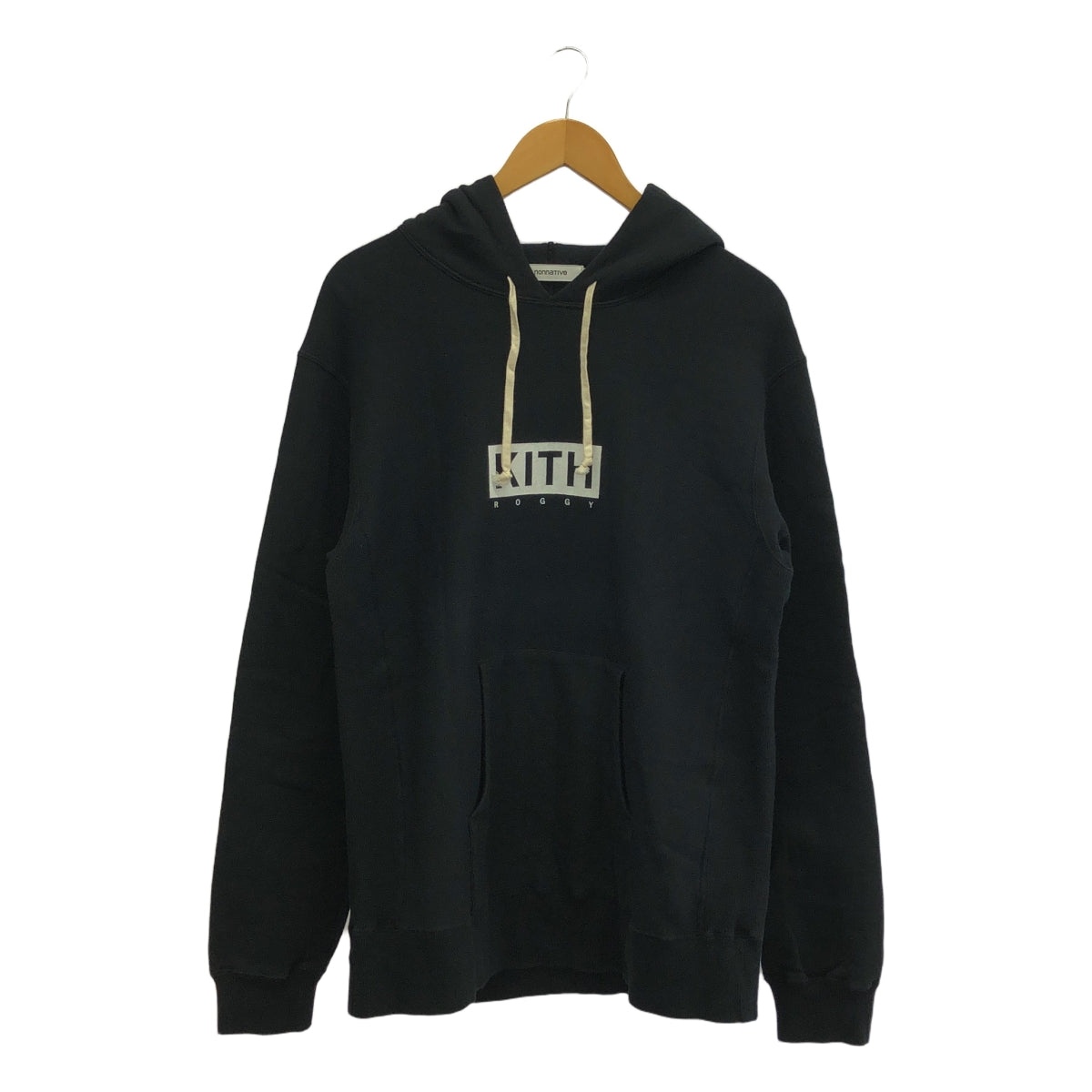 nonnative / ノンネイティブ | × KITH / キス ROGGY HOODIE / ロゴ スウェット フーディ | 1 | ブラック | メンズ