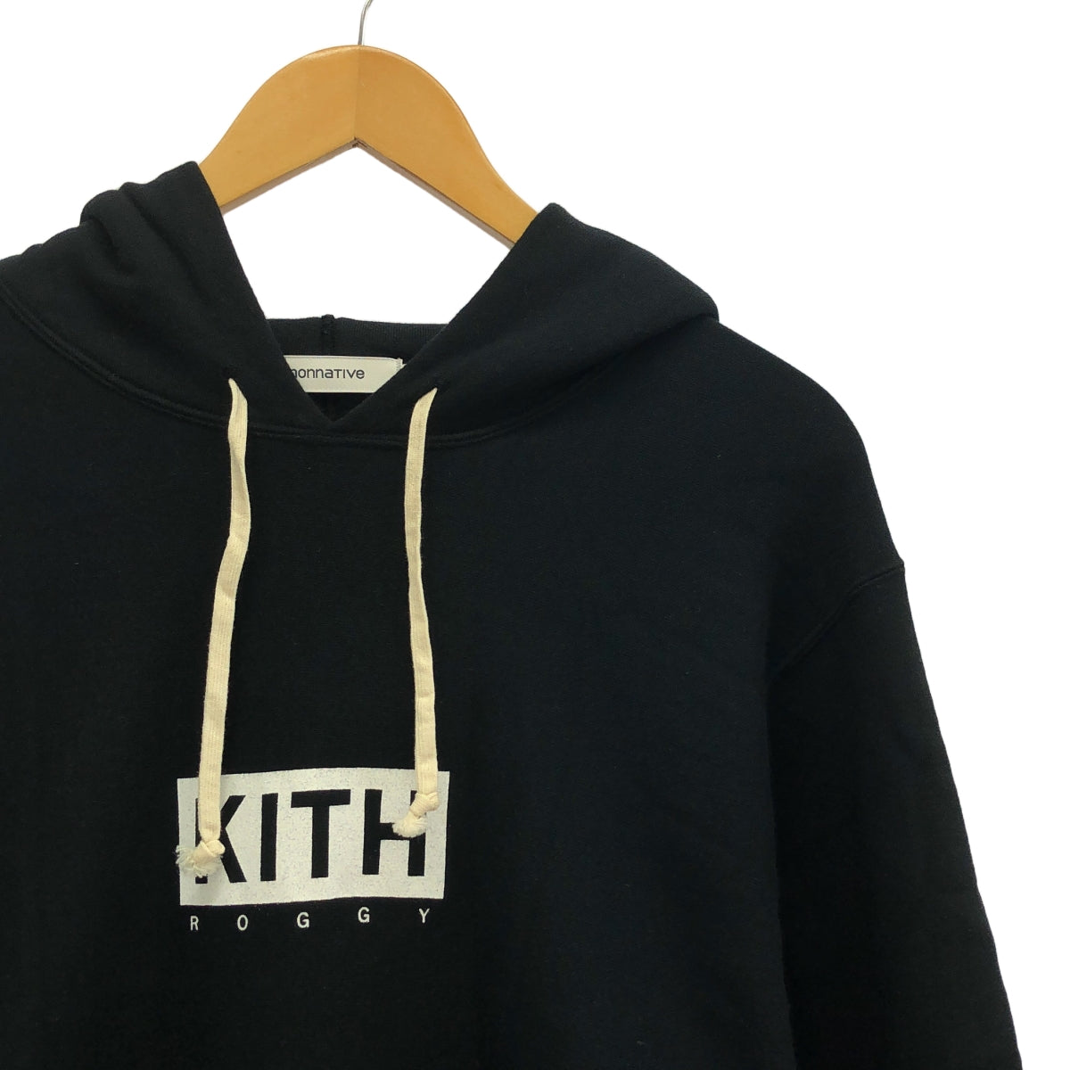 nonnative / ノンネイティブ | × KITH / キス ROGGY HOODIE / ロゴ スウェット フーディ | 1 | ブラック | メンズ