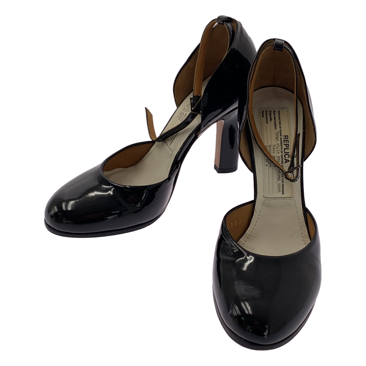 Maison Margiela / メゾンマルジェラ | replica / Tango style ankle strap shoe ヒール パンプス | 35 1/2 |