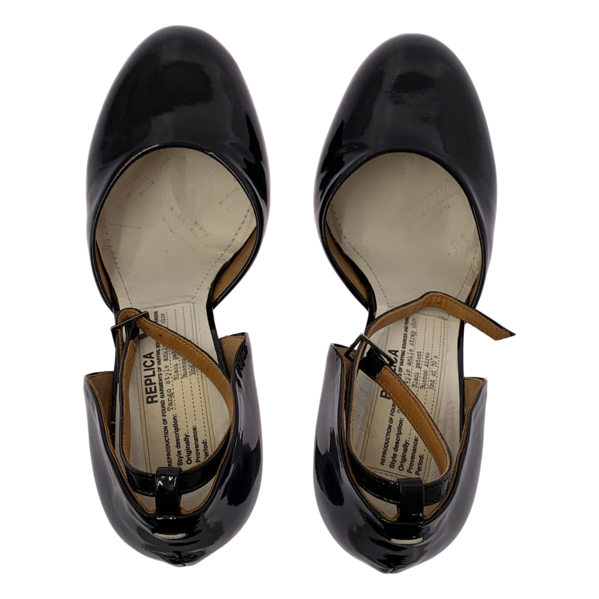 Maison Margiela / メゾンマルジェラ | replica / Tango style ankle strap shoe ヒール パンプス | 35 1/2 |