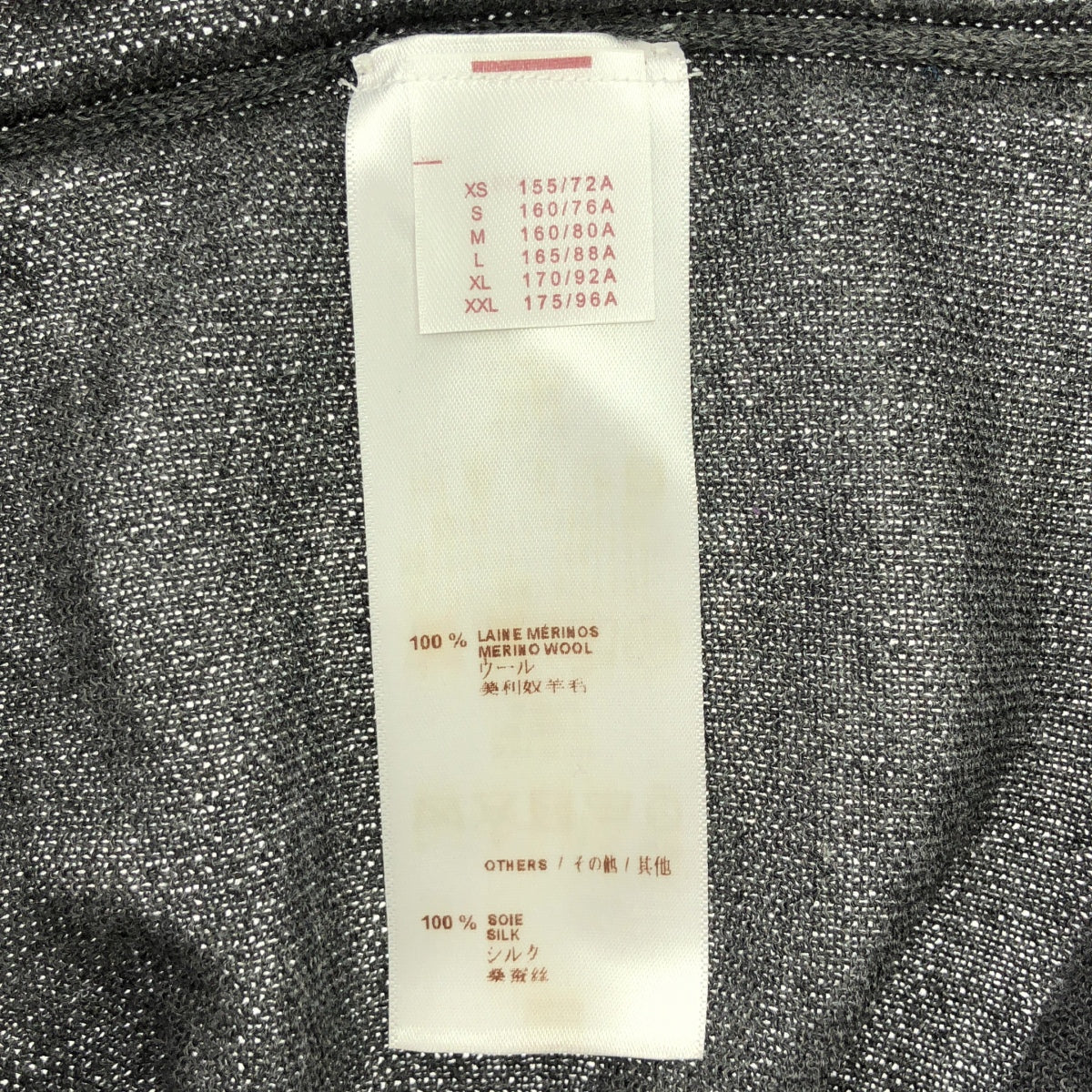 【美品】  Louis Vuitton / ルイヴィトン | ウール シルク 異素材 切替 スカーフ ドレス ワンピース | S | グレー | レディース