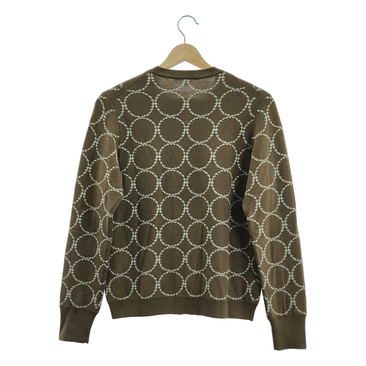 [狀況極佳] mina perhonen | 2022 秋冬系列 | tambourine 針織開襟衫 | 36 碼 | 棕色 | 女款