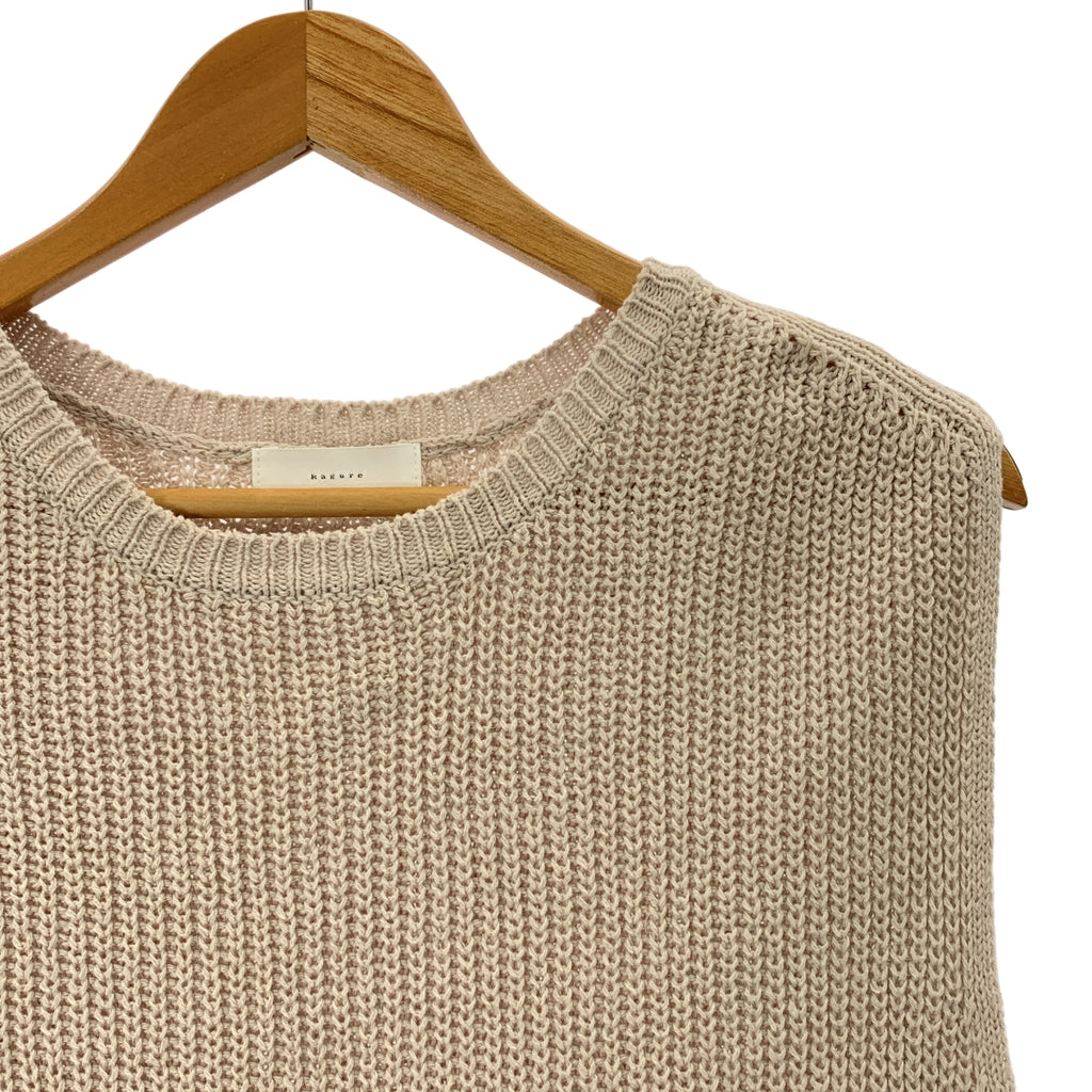kagure / かぐれ | 2022SS | リネン コットン ニットベスト | F | レディース