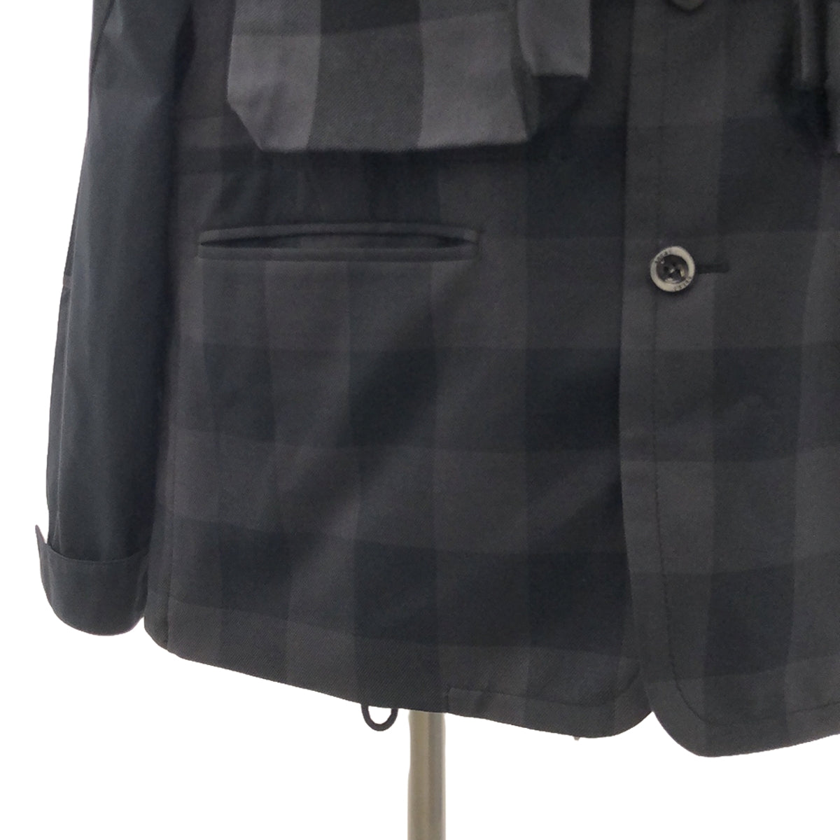 sacai / サカイ | 2022SS | Buffalo Check Blouson / 異素材 切替 バッファローチェック ジャケット – KLD