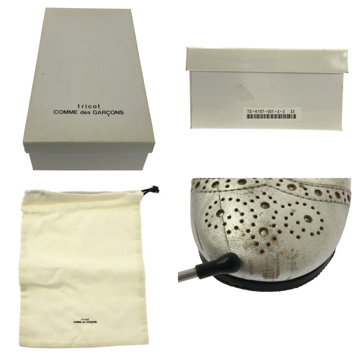 tricot COMME des GARCONS / 트리코 콤 데 갤슨 | 가죽 메리 제인 스트랩 신발 | 23 | 여성