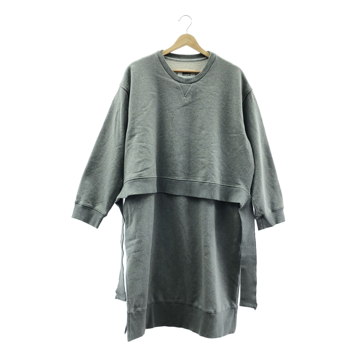 MM6 Maison Margiela / エムエムシックスメゾンマルジェラ | 2020AW | カットアウト スウェット ワンピース | XS | グレー | レディース