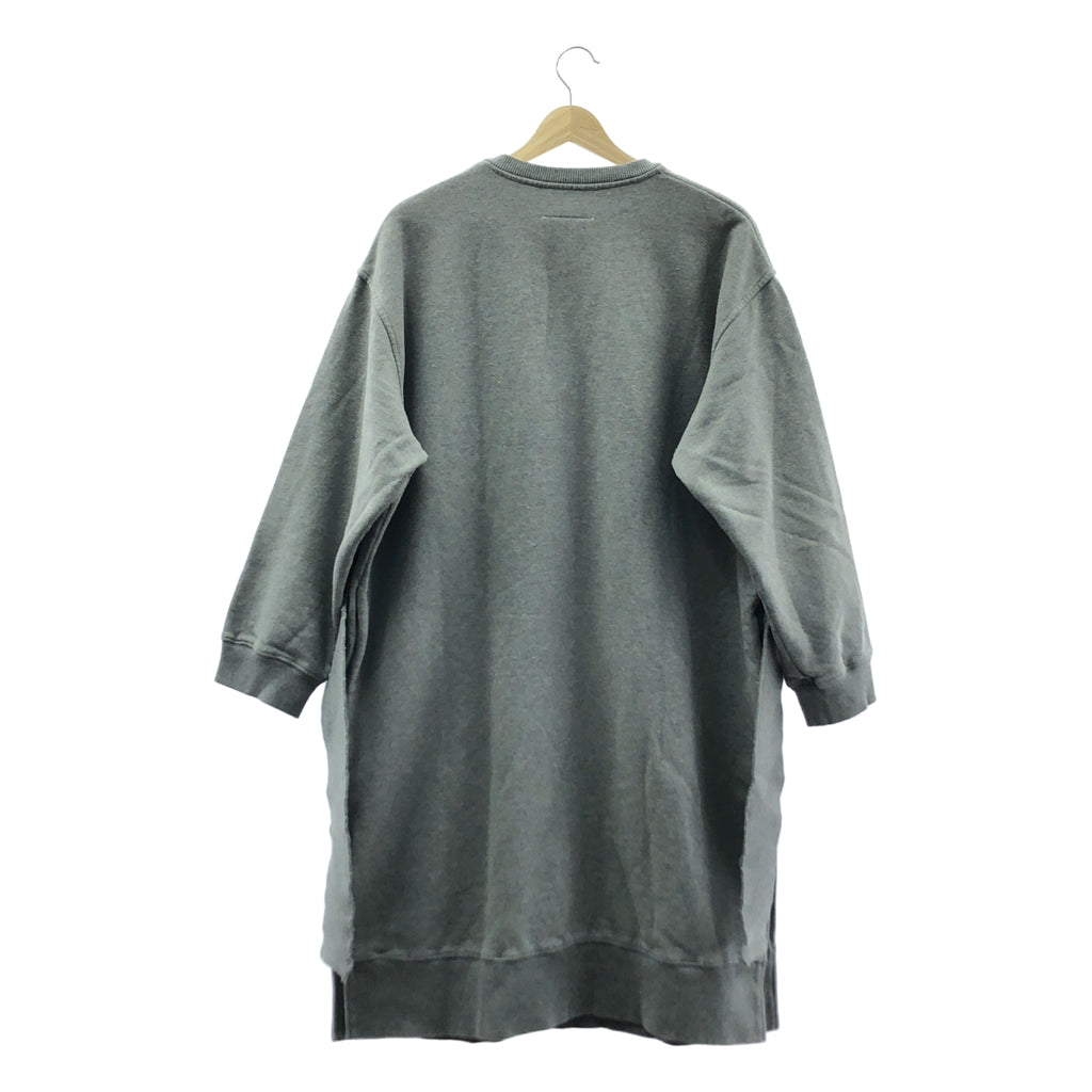 MM6 Maison Margiela / エムエムシックスメゾンマルジェラ | 2020AW | カットアウト スウェット ワンピース | XS | グレー | レディース