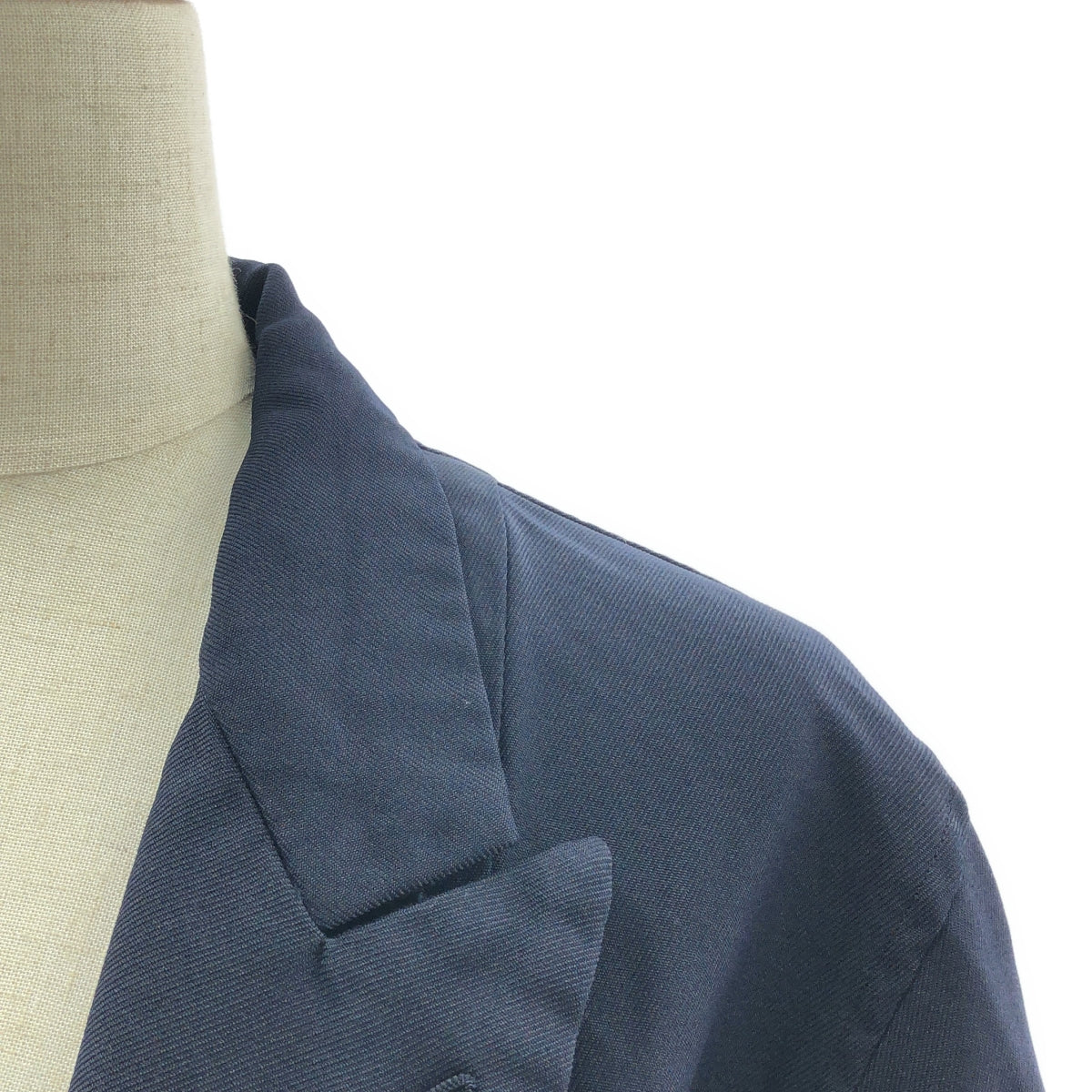 COMME des GARCONS / コムデギャルソン | 2015SS | ポリエステル 縮絨 変形 ワンピース | L | ネイビー | レディース