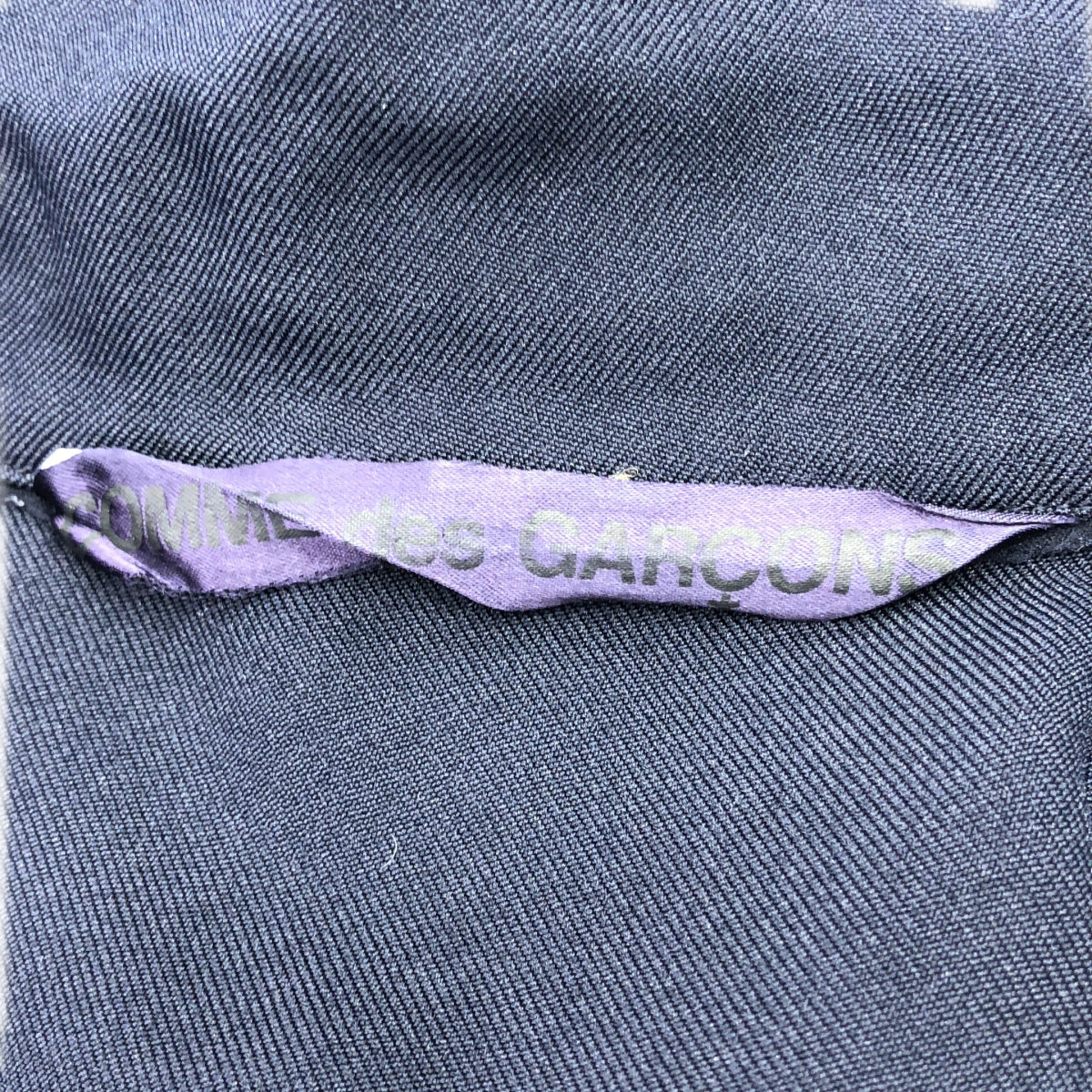 COMME des GARCONS / コムデギャルソン | 2015SS | ポリエステル 縮絨 変形 ワンピース | L | ネイビー | レディース
