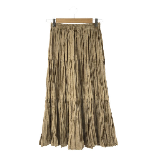 Rockmount | Cotton flannel wrinkled tiered skirt | S | Women's