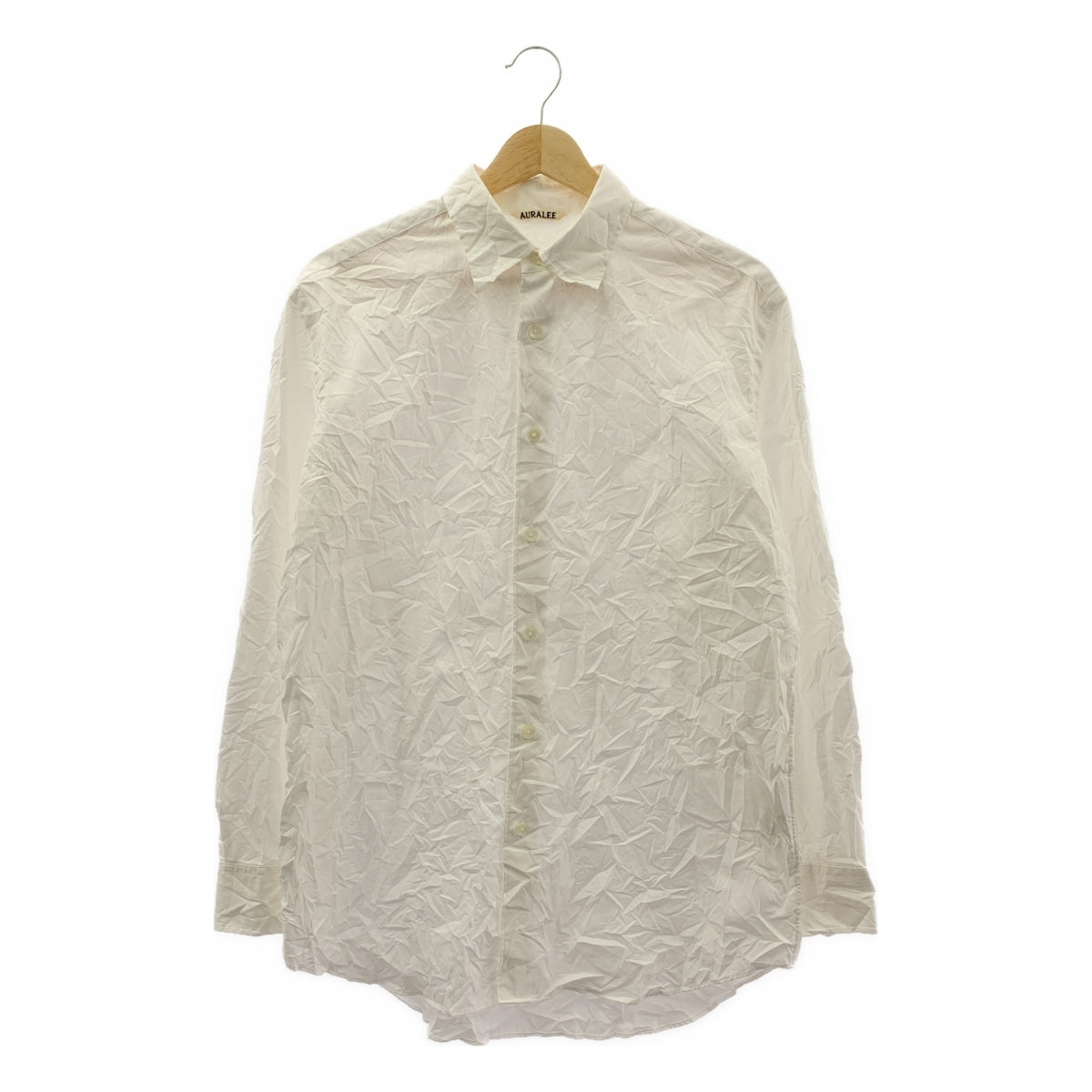AURALEE / オーラリー | 2024SS | WRINKLED WASHED FINX TWILL SHIRT コットン シワ加工 シャツ | 0 | レディース