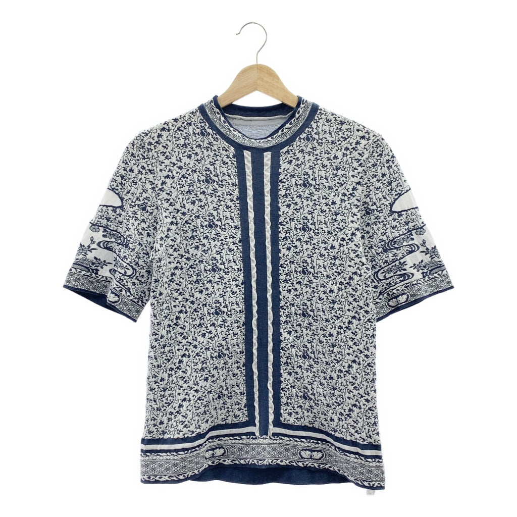 Mame Kurogouchi / マメクロゴウチ | 2024SS | Landscape Graphic Sheer Knitted Crew Neck Top / 伊勢丹新宿別注 ジャガード クルーネック トップス | S | レディース