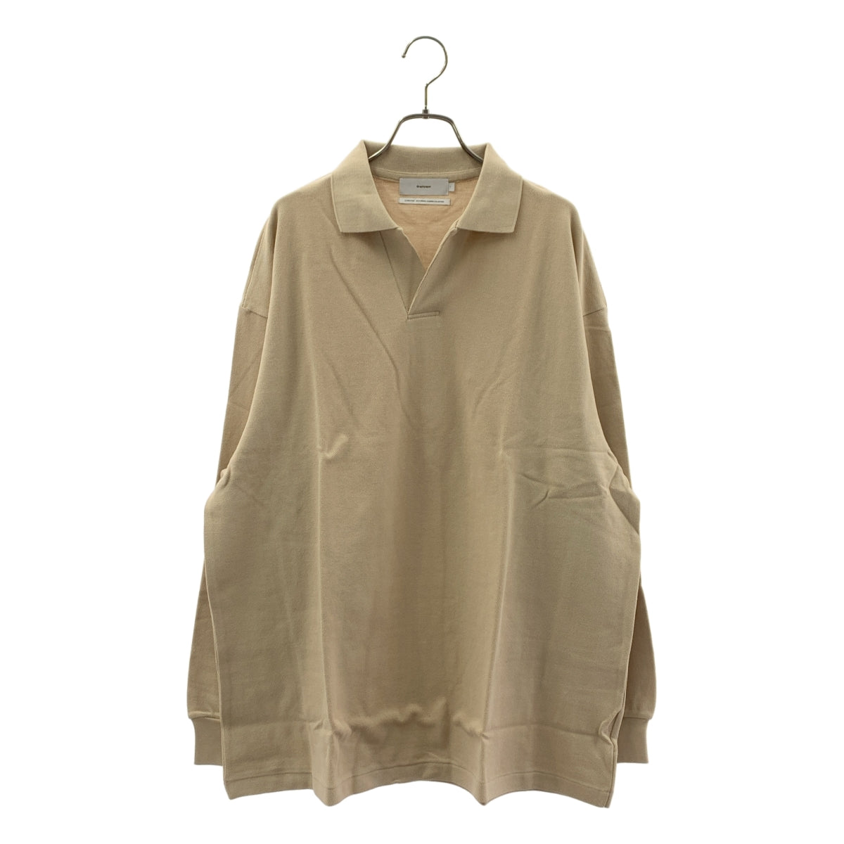Graphpaper / グラフペーパー | 2025SS | Cotton Pique Jersey L/S Skipper Polo スキッパー ポロシャツ | 1 | メンズ