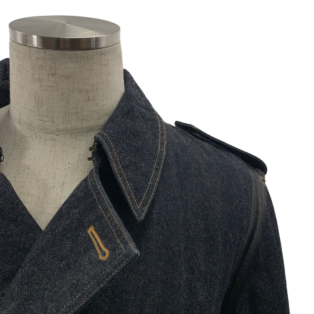 COMME des GARCONS HOMME / 콤데 갤슨 옴므 | 2003AW | 틴 스트랩 벨티드 데님 오버코트 |