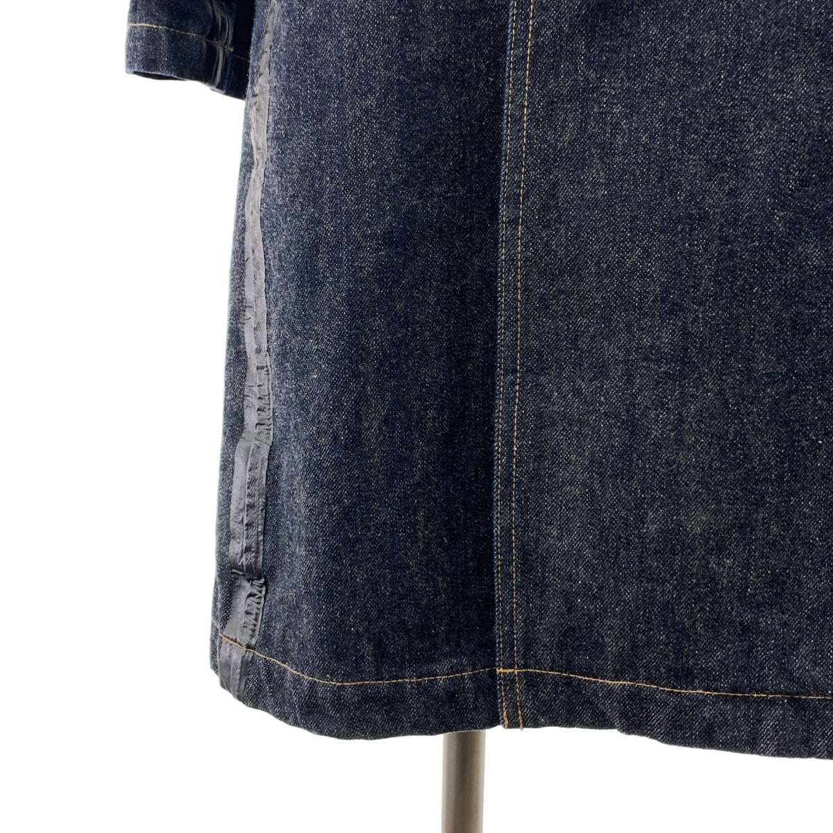 COMME des GARCONS HOMME / 콤데 갤슨 옴므 | 2003AW | 틴 스트랩 벨티드 데님 오버코트 |