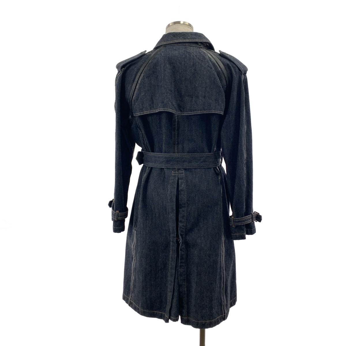 COMME des GARCONS HOMME / 콤데 갤슨 옴므 | 2003AW | 틴 스트랩 벨티드 데님 오버코트 |