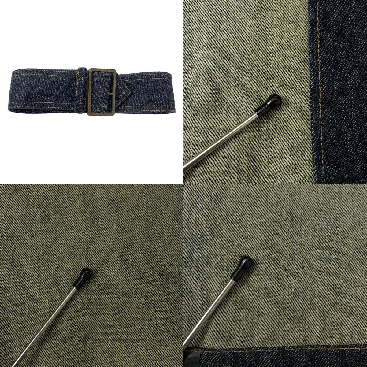 COMME des GARCONS HOMME / 콤데 갤슨 옴므 | 2003AW | 틴 스트랩 벨티드 데님 오버코트 |