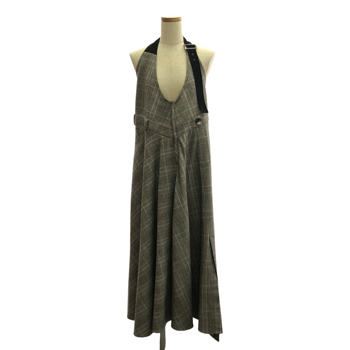 AULA AILA / アウラアイラ | ワンショルダー ジャンパー ワンピース | 0 | ブラック系 | レディース