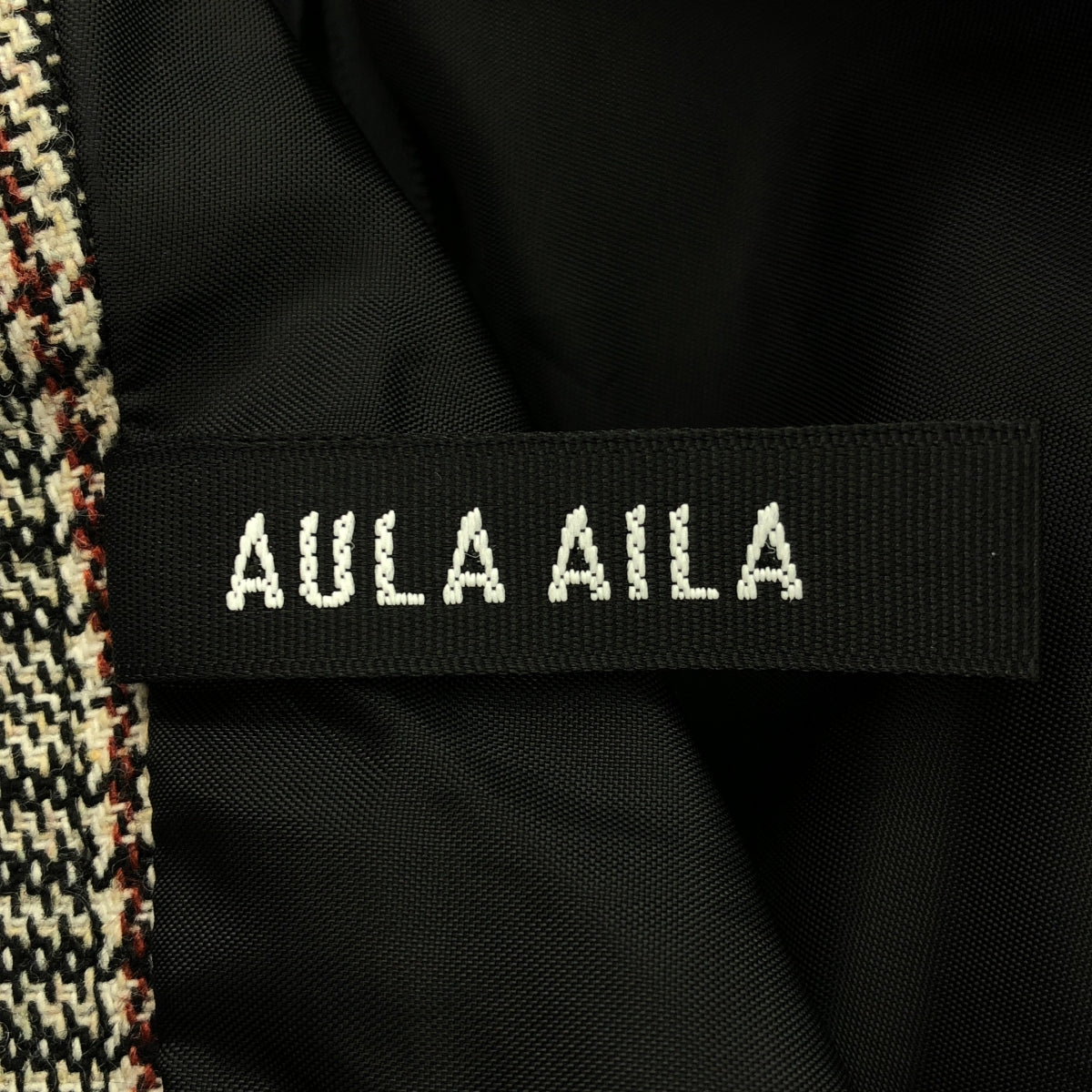 AULA AILA / アウラアイラ | ワンショルダー ジャンパー ワンピース | 0 | ブラック系 | レディース