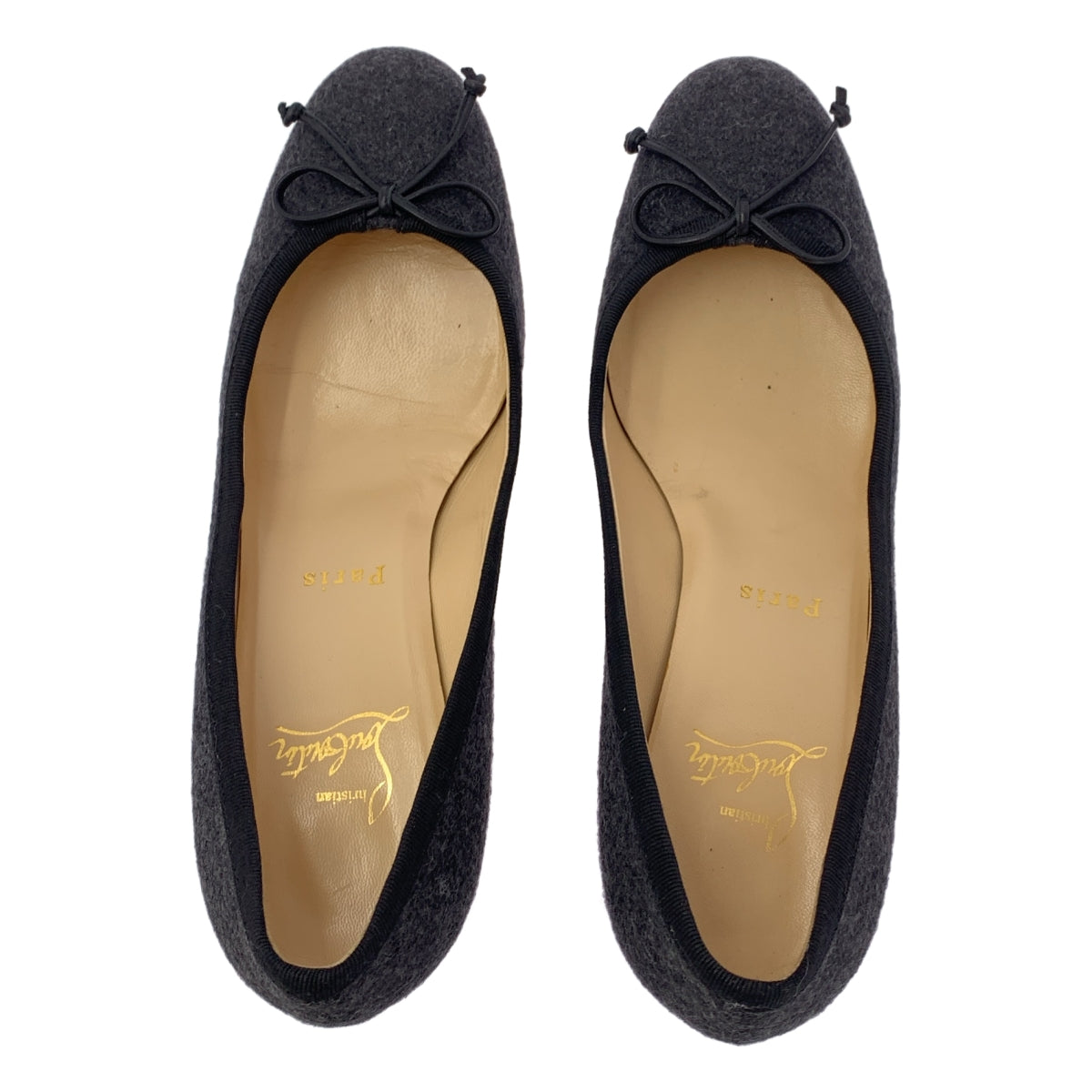 Christian Louboutin / クリスチャンルブタン | MARCIA BALLA リボン バレエ ヒールパンプス | 37 | レディース