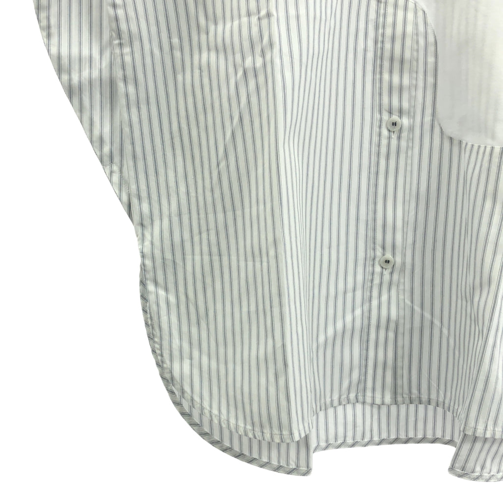 【美品】  nagonstans / ナゴンスタンス | shirt long-sleeves ストライプ シャツ | M | ホワイト/ネイビー | レディース