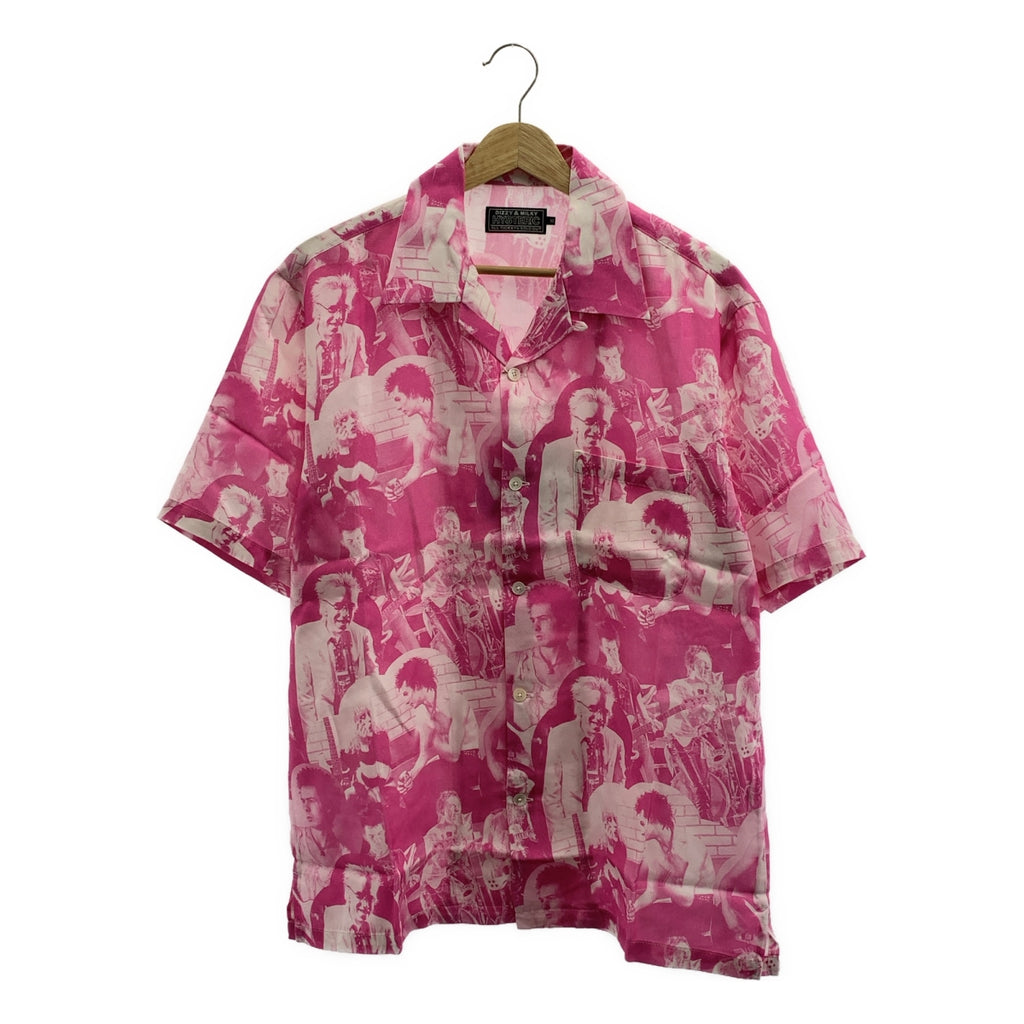 HYSTERIC GLAMOUR / ヒステリックグラマー | 2025SS | DENNIS MORRIS / BOLLOKS ANARCHY / デニスモリス レーヨン 総柄 オープンカラーシャツ | M | メンズ