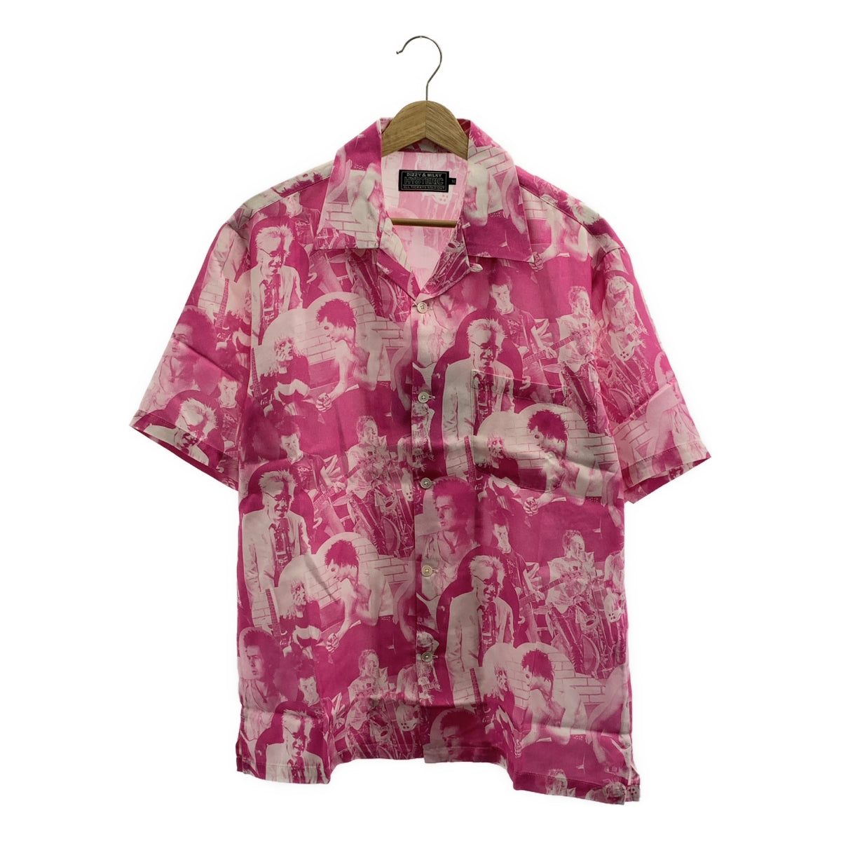 HYSTERIC GLAMOUR / ヒステリックグラマー | 2025SS | DENNIS MORRIS / BOLLOKS ANARCHY / デニスモリス レーヨン 総柄 オープンカラーシャツ | M | メンズ