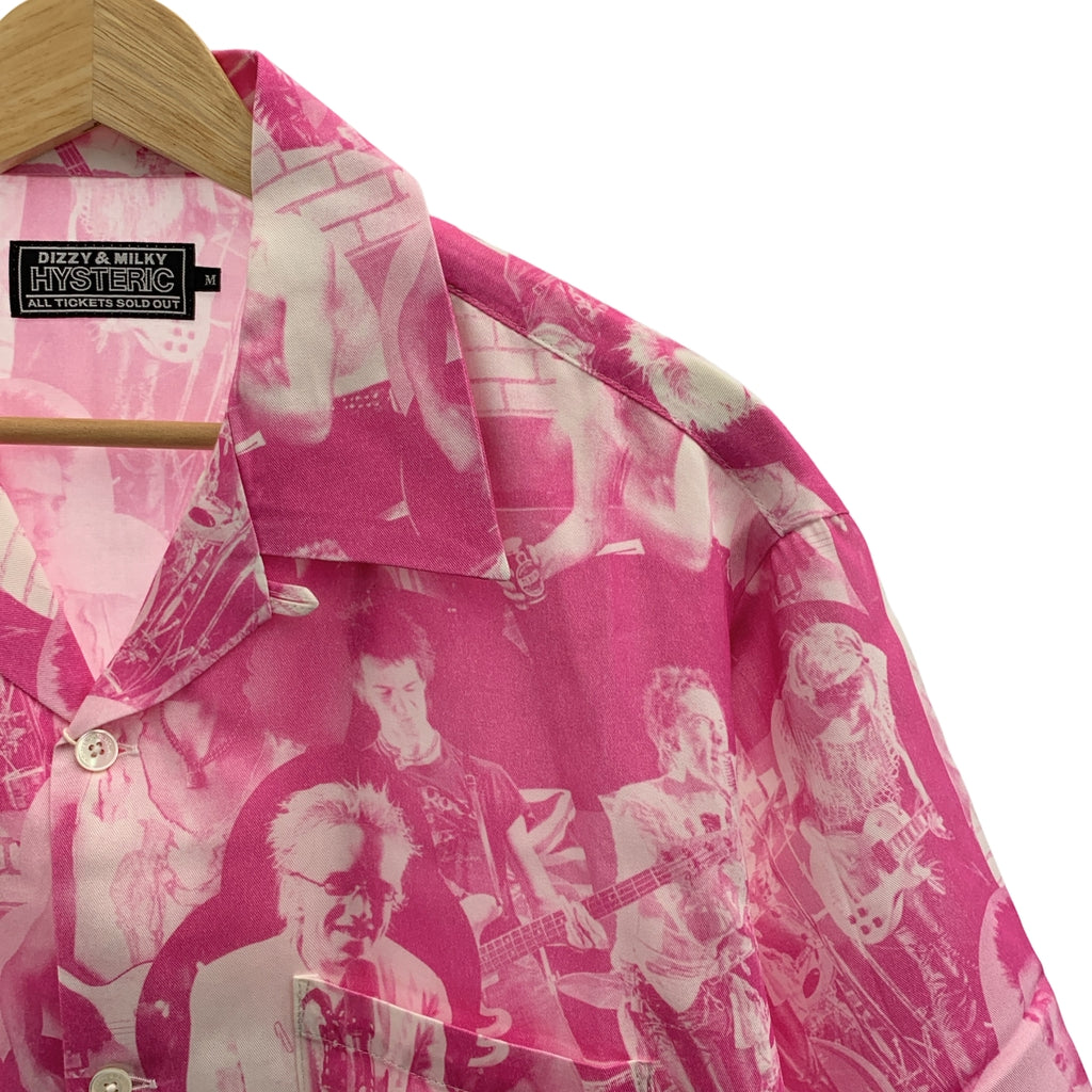 HYSTERIC GLAMOUR / ヒステリックグラマー | 2025SS | DENNIS MORRIS / BOLLOKS ANARCHY / デニスモリス レーヨン 総柄 オープンカラーシャツ | M | メンズ