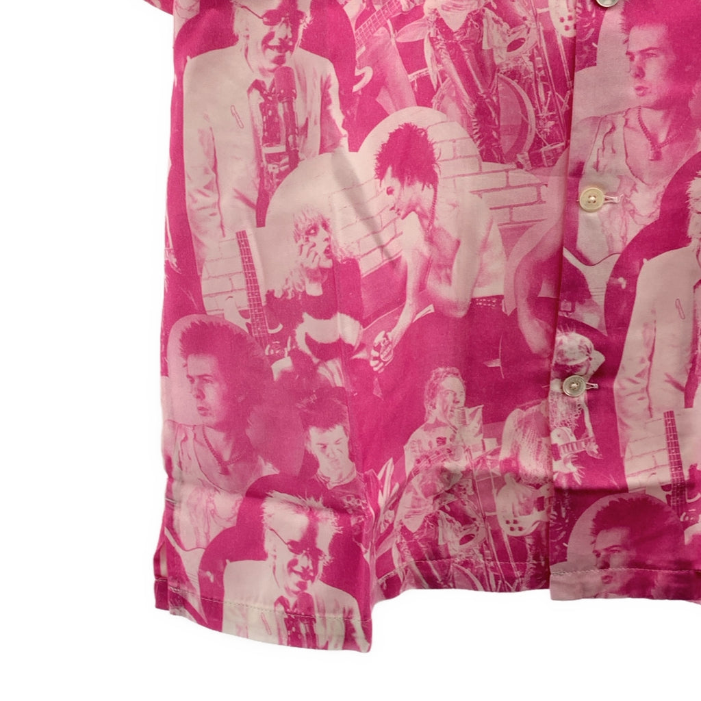 HYSTERIC GLAMOUR / ヒステリックグラマー | 2025SS | DENNIS MORRIS / BOLLOKS ANARCHY / デニスモリス レーヨン 総柄 オープンカラーシャツ | M | メンズ