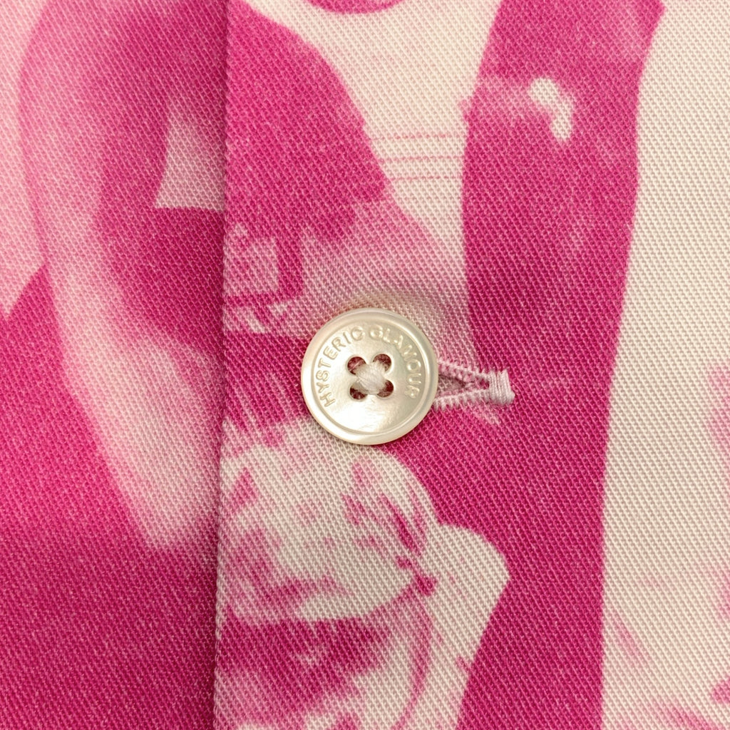 HYSTERIC GLAMOUR / ヒステリックグラマー | 2025SS | DENNIS MORRIS / BOLLOKS ANARCHY / デニスモリス レーヨン 総柄 オープンカラーシャツ | M | メンズ