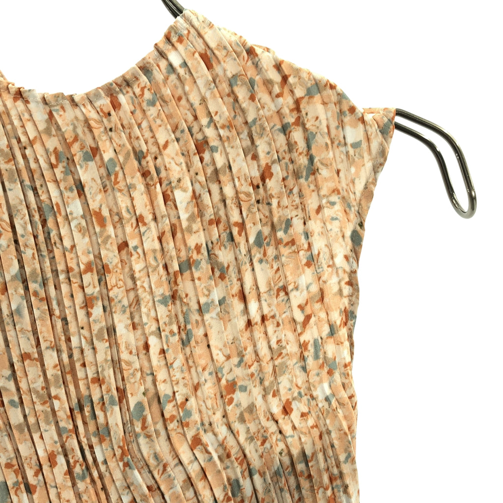 ISSEY MIYAKE / イッセイミヤケ | 2023SS | ジップ ノースリーブ プリーツ ワンピース | 2 | レディース