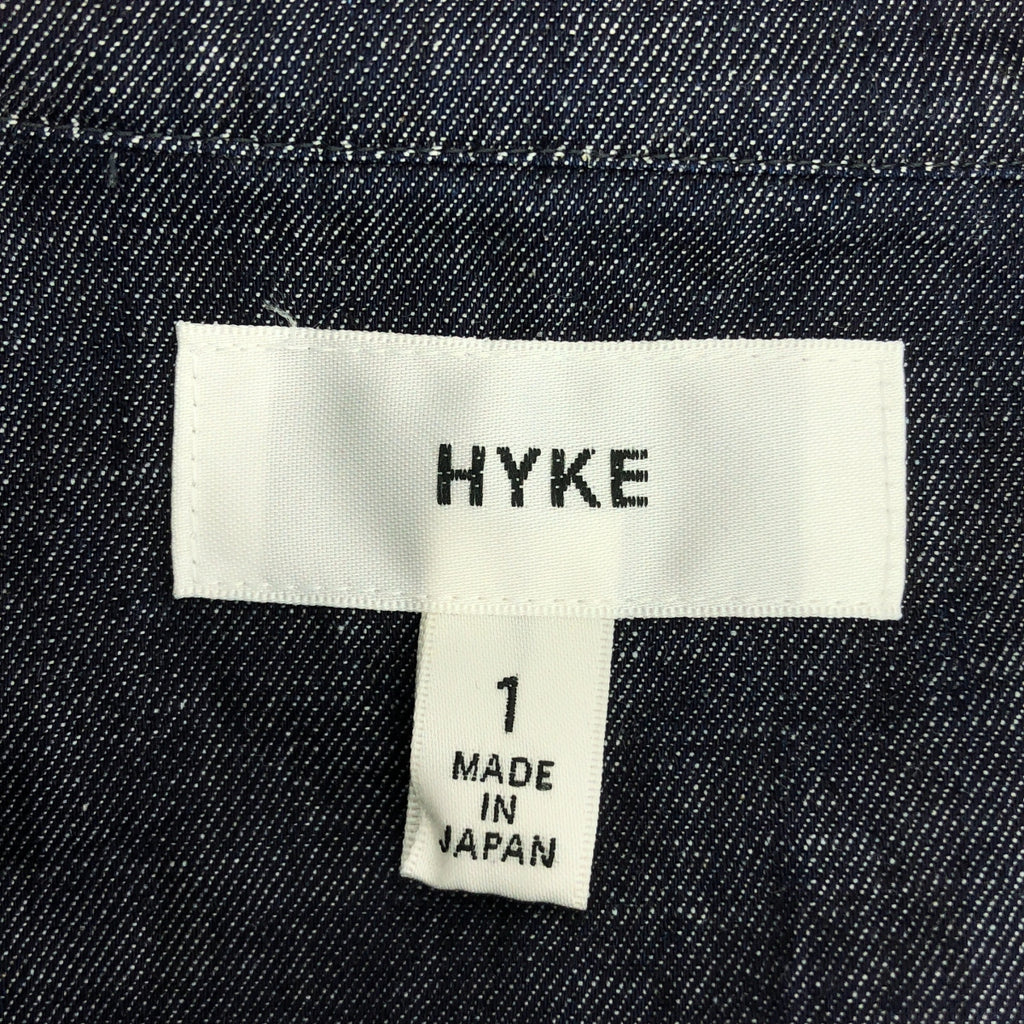 HYKE | 拼接立領短袖青年布料襯衫 | 尺寸 1 | 女款