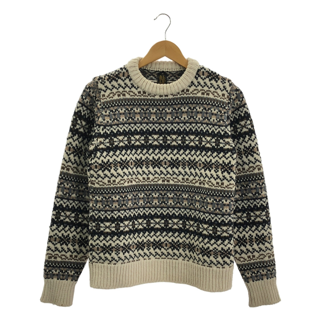 BATONER / バトナー | フェアアイル クルーネック ニット | 1 | レディース