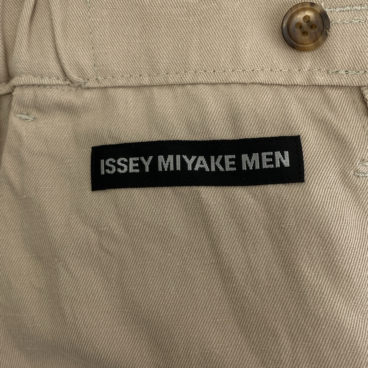 ISSEY MIYAKE MEN | 2019 春夏系列 | 棉麻長褲 | 尺寸 1 | 米色 | 男款