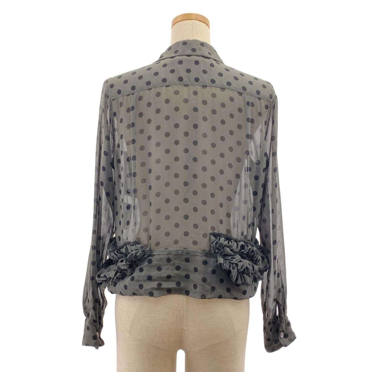 COMME des GARÇONS | 2013 春天夏天 | 透視圓點圓領襯衫 | XS | 女款