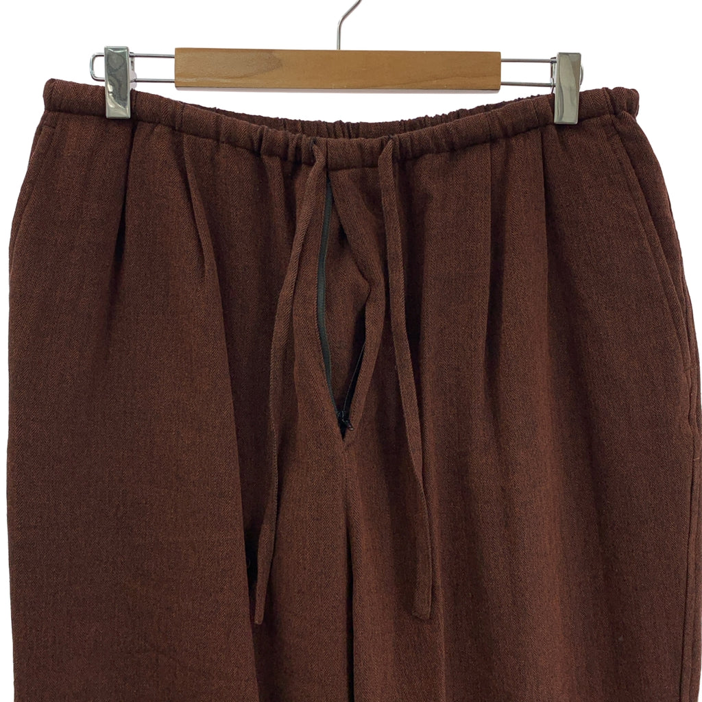 MAATEE&amp;SONS / 마티&amp;샌즈 | × UNREAL REAL CLOTHES 셋업 / W BREASTED JACKET / EASY PANTS 헤링본 더블 브레스트 재킷 / 이지 팬츠 | 3 | 브라운 | 맨즈