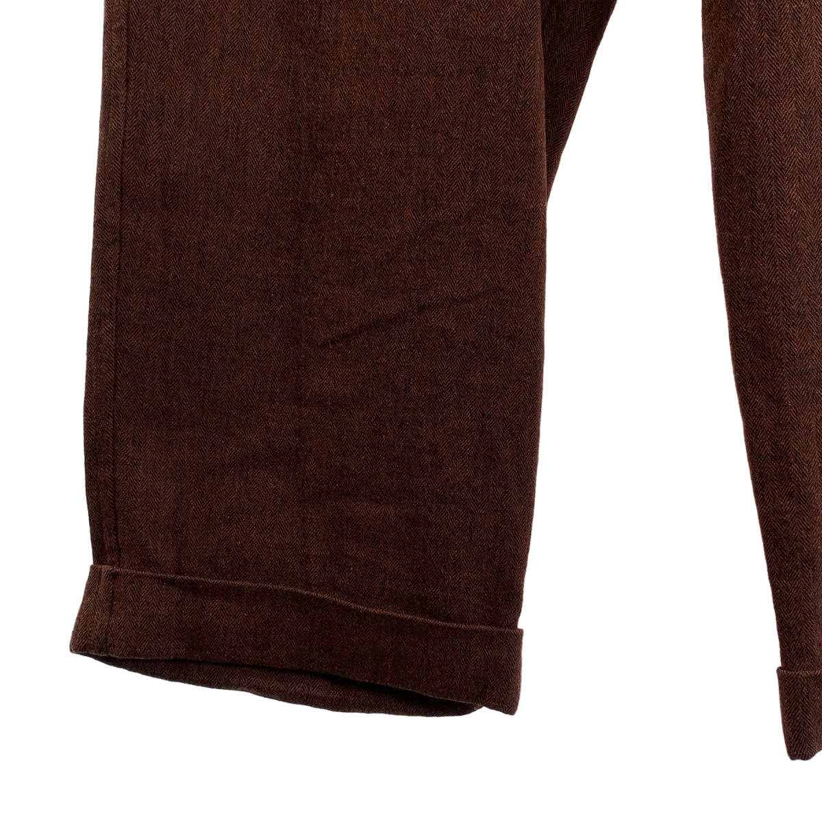 MAATEE&amp;SONS / 마티&amp;샌즈 | × UNREAL REAL CLOTHES 셋업 / W BREASTED JACKET / EASY PANTS 헤링본 더블 브레스트 재킷 / 이지 팬츠 | 3 | 브라운 | 맨즈