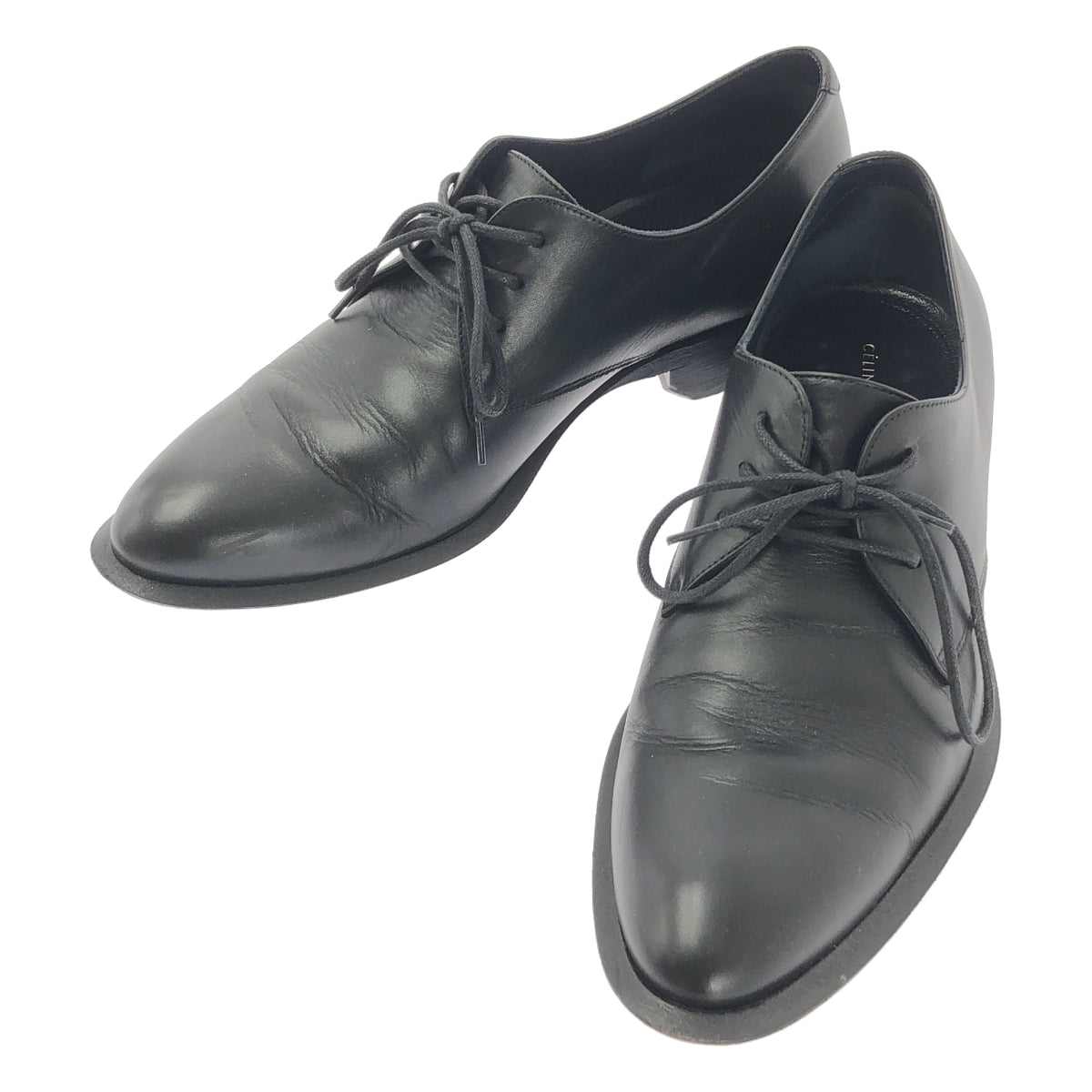 CELINE / 셀린느 | Jacno Lace Up Derby Shoes / 자쿠노 레이스 업 드레스 신발 가죽 신발 | 36.5 | 블랙 |