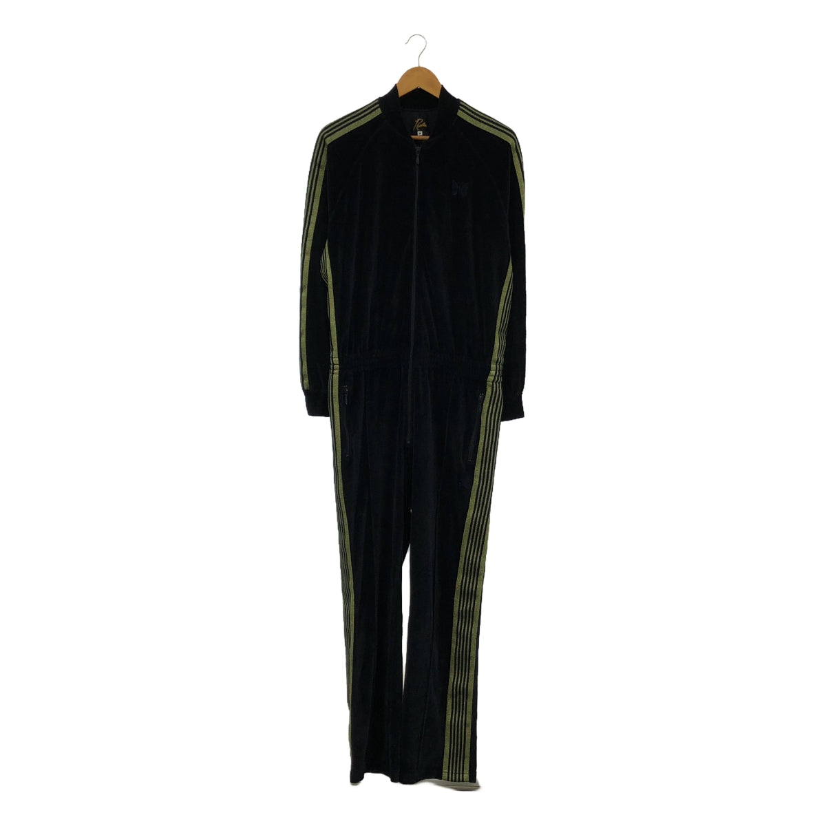 Needles / ニードルス | CITYSHOP別注 TRACK JUMP SUIT ベロア ジャンプスーツ | M | ネイビー | レディース