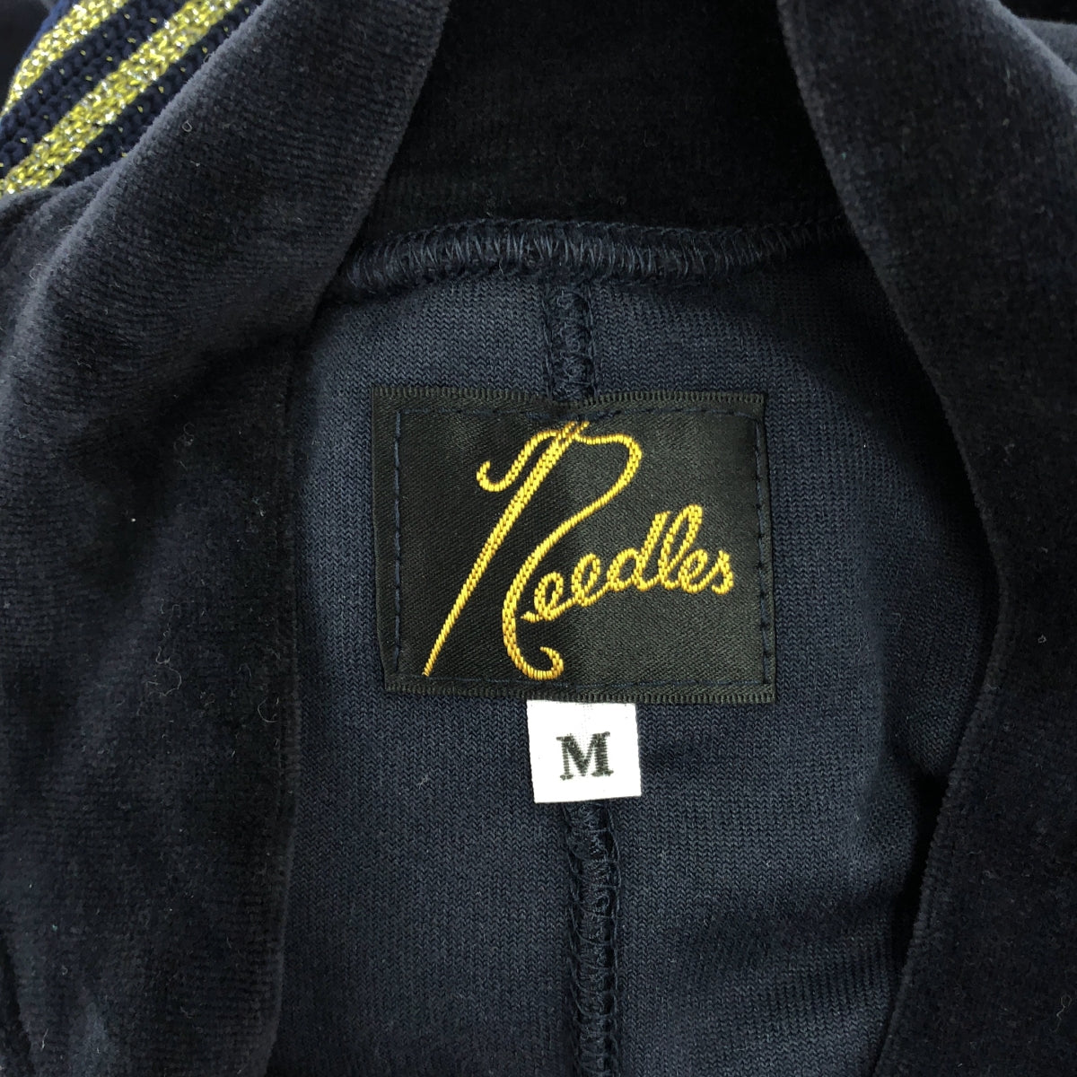 Needles / ニードルス | CITYSHOP別注 TRACK JUMP SUIT ベロア ジャンプスーツ | M | ネイビー | レディース